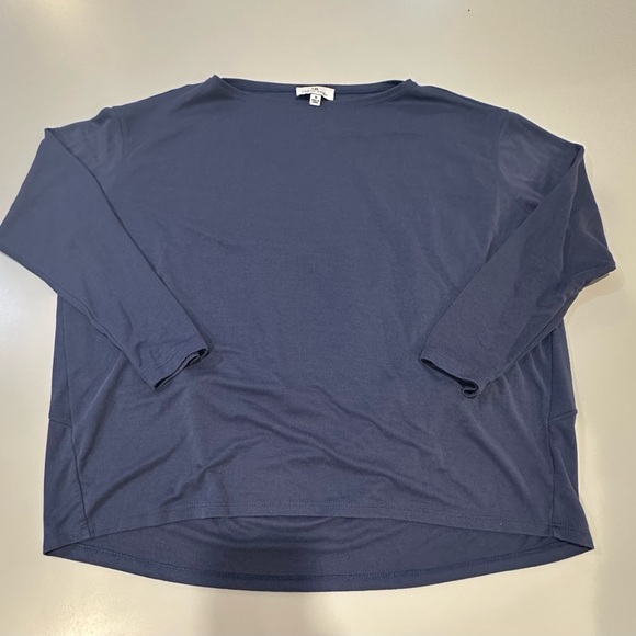 Urban Daizy Navy Blue Long Sleeve Cropped Top Size Medium - Picture 1 of 5